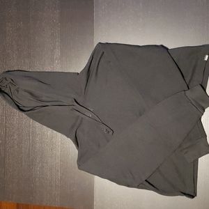 PINK Mesh Cropped Hoodie (S)